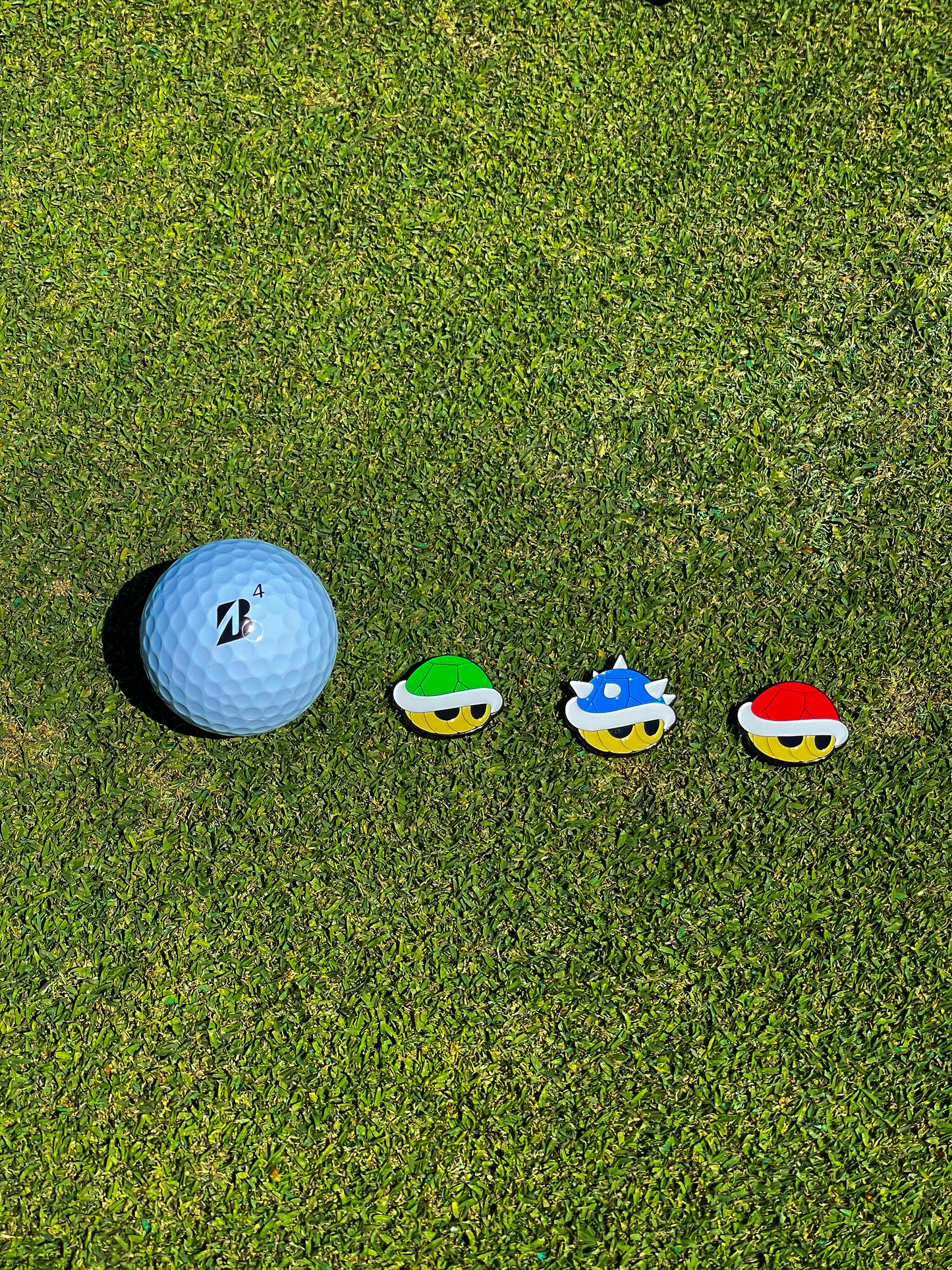 Triple Shell Golf Ball Markers Set of 3 | Awesome Golf Gift Idea