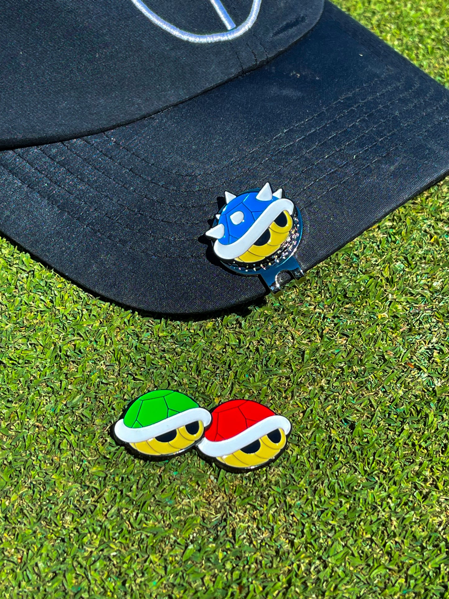 Triple Shell Golf Ball Markers Set of 3 | Awesome Golf Gift Idea